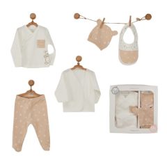 Andywawa AC22760 Little Wawa Bear 5'Li Hastane Çıkışı Bej
