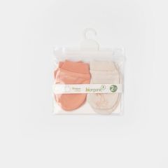 Bibaby Biorganic Hello Safari 2'Li Bebek Eldiven 72224 Ekru Kiremit