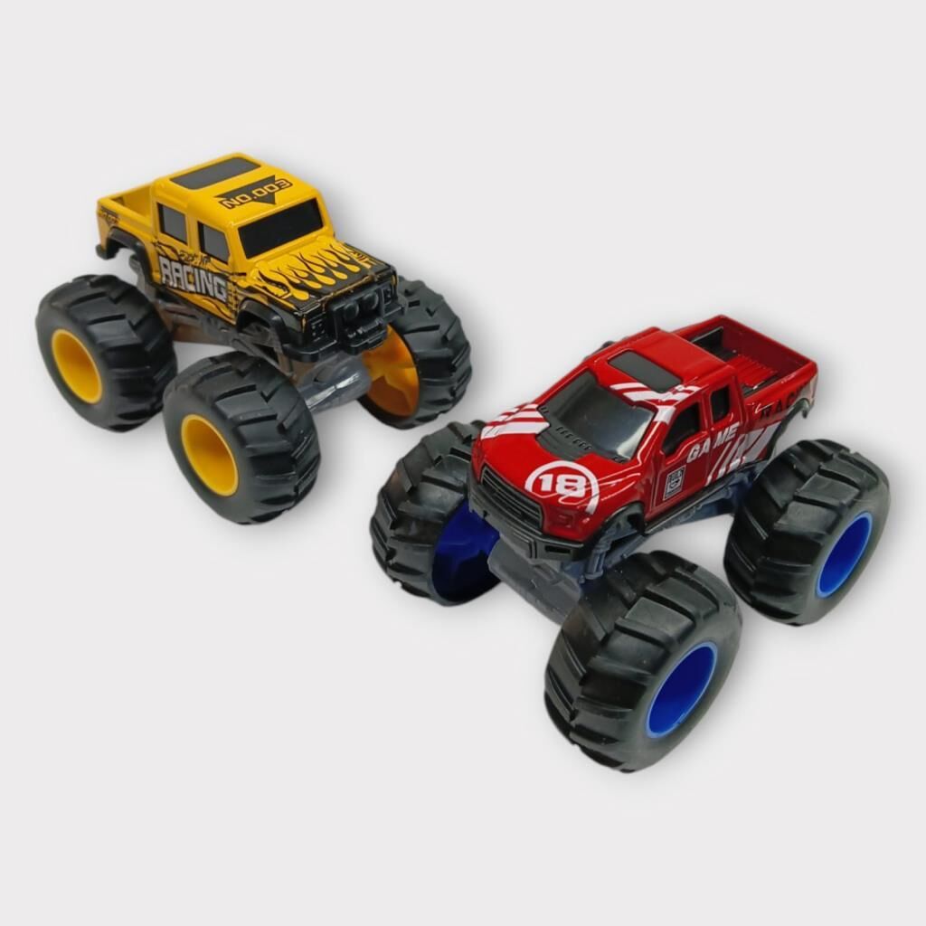 Mini Off-Road Araçlar 2'li - Sarı Kırmızı
