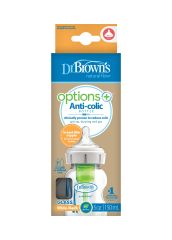 Dr Brown's Geniş Ağız Anti Kolik Options+ Cam Biberon 150 ml