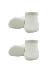 Bistyle 2'Li Sneakers Kaymaz Basic Penye Çorap BS20103 Ekru Ekru