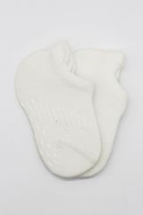 Bistyle 2'Li Sneakers Kaymaz Basic Penye Çorap BS20103 Ekru Ekru