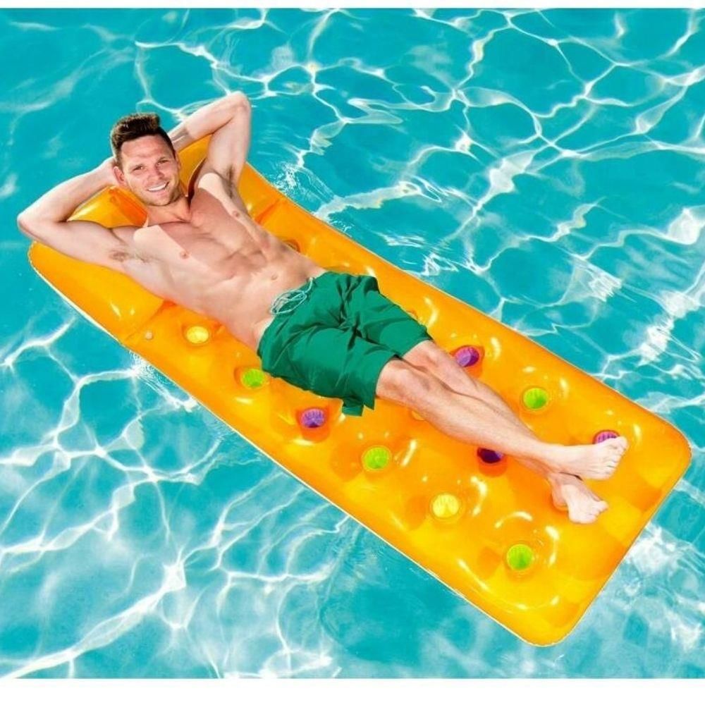 Deniz Yatağı Dik Yastıklı Bardaklı Yatak 188x71 Cm Bestway - 43014