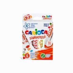Carioca Stamperello Yıkanabilir Keçeli Boya Kalemi 6Lı
