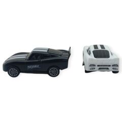 Çek Bırak Nascar Arabası 10.5 Cm - BP-035-SİYAH/BEYAZ