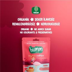 Humm Organik Vegan Çilekli Kurabiye 55 Gr