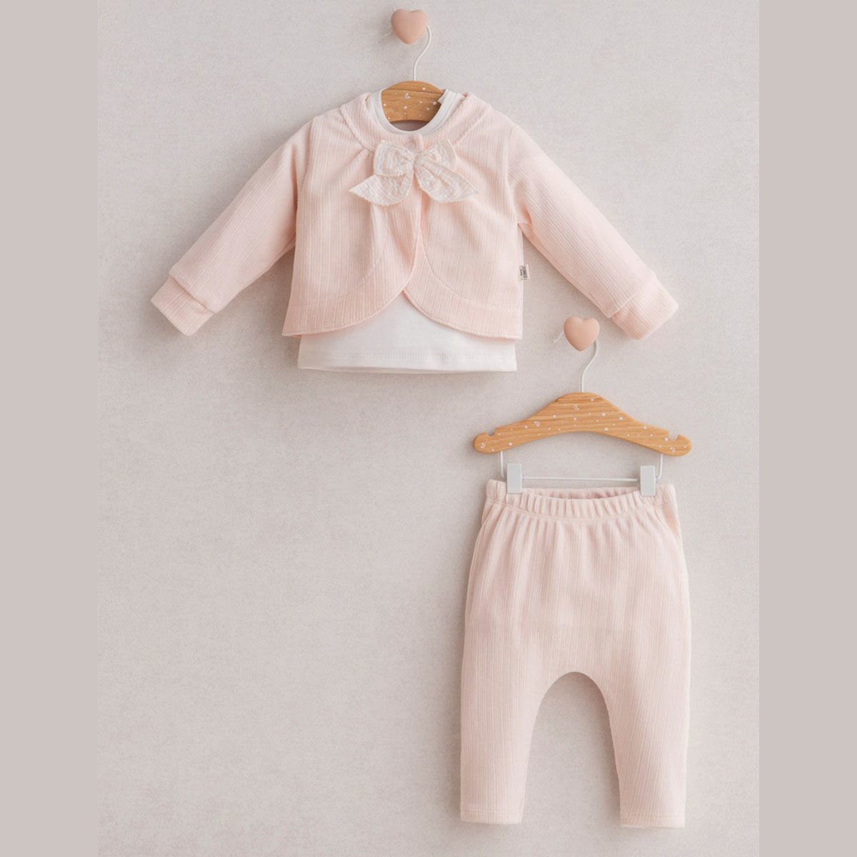 Tongs Baby Itsy Btsy 3'Lü Takım 5374 Açık Pembe